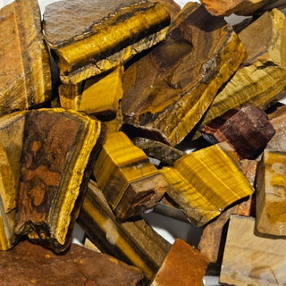 Rough Tigers Eye Pieces Bulk Raw Chatoyant Golden Crystal Gemstone Variety