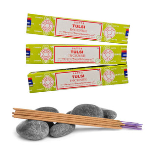 Satya Tulsi Holy Basil Incense Sticks 15g Sacred Cleansing Ritual