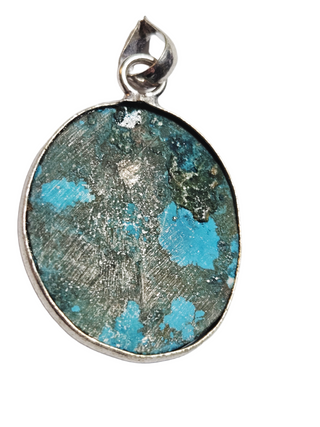 Turquoise Sterling Silver Pendant 2 Natural Stone Handcrafted Jewelry Genuine Gemstone Necklace