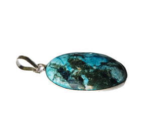 Navajo Turquoise Sterling Silver Pendant 2 Natural Stone Handcrafted Jewelry Genuine Gemstone Necklace