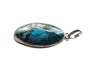 Navajo Turquoise Sterling Silver Pendant 2 Natural Stone Handcrafted Jewelry Genuine Gemstone Necklace