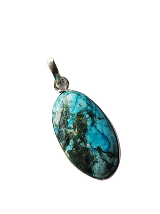 Navajo Turquoise Sterling Silver Pendant 2 Natural Stone Handcrafted Jewelry Genuine Gemstone Necklace