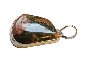 Unakite Sterling Silver Pendant 2 Natural Stone Handcrafted Jewelry Genuine Gemstone Necklace