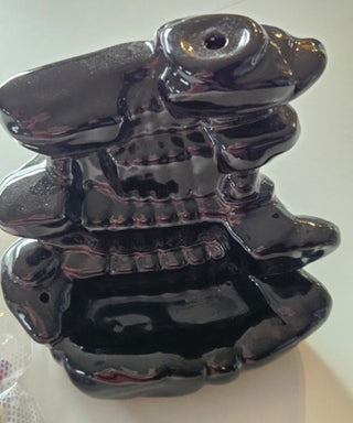 Ceramic Incense Burner Backflow Smoke Mountain Waterfall Cone Holder + Cones R2