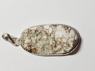 Wildhorse Jasper Long Oval Sterling Silver Pendant 2 Natural Stone Handcrafted Jewelry Genuine Gemstone Necklace