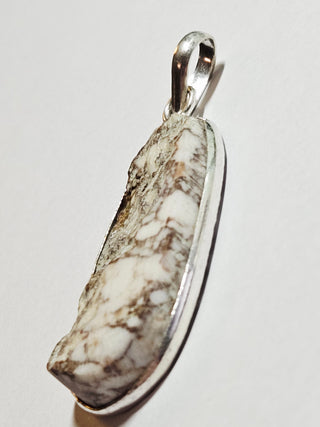 Wildhorse Jasper Long Oval Sterling Silver Pendant 2 Natural Stone Handcrafted Jewelry Genuine Gemstone Necklace
