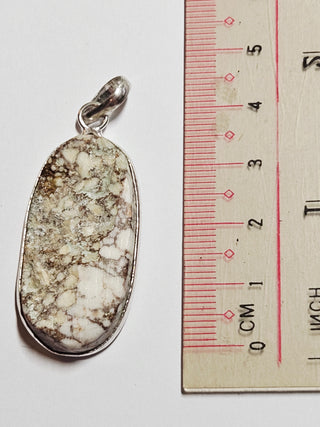 Wildhorse Jasper Long Oval Sterling Silver Pendant 2 Natural Stone Handcrafted Jewelry Genuine Gemstone Necklace