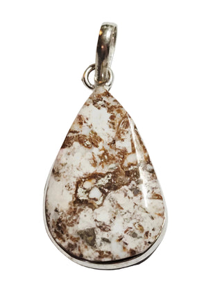 Wildhorse Jasper Sterling Silver Pendant 3 Natural Stone Handcrafted Jewelry Genuine Gemstone Necklace