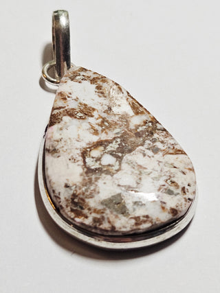 Wildhorse Jasper Sterling Silver Pendant 3 Natural Stone Handcrafted Jewelry Genuine Gemstone Necklace