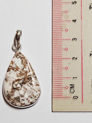 Wildhorse Jasper Sterling Silver Pendant 3 Natural Stone Handcrafted Jewelry Genuine Gemstone Necklace