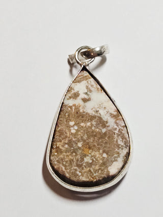 Wildhorse Jasper Sterling Silver Pendant 3 Natural Stone Handcrafted Jewelry Genuine Gemstone Necklace