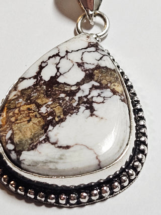 Wildhorse Jasper Sterling Silver Pendant 4 Natural Stone Handcrafted Jewelry Genuine Gemstone Necklace