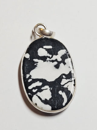 Zebra Jasper Sterling Silver Pendant 1 Natural Stone Handcrafted Jewelry Genuine Gemstone Necklace
