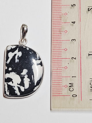 Zebra Jasper Sterling Silver Pendant 2 Natural Stone Handcrafted Jewelry Genuine Gemstone Necklace