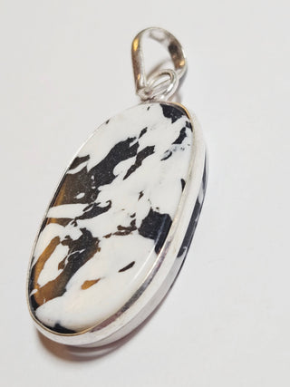 Zebra Jasper Sterling Silver Pendant 3 Natural Stone Handcrafted Jewelry Genuine Gemstone Necklace