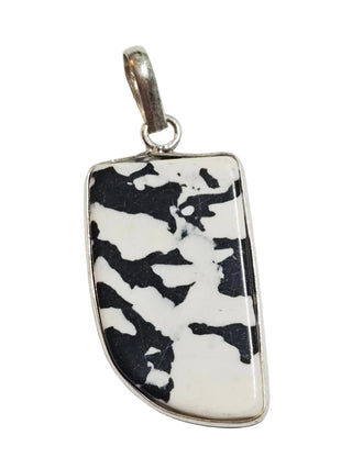 Zebra Jasper Sterling Silver Pendant 4 Natural Stone Handcrafted Jewelry Genuine Gemstone Necklace