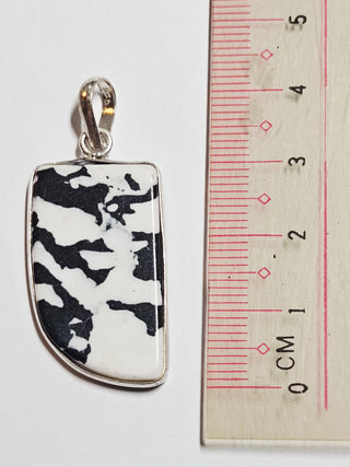 Zebra Jasper Sterling Silver Pendant 4 Natural Stone Handcrafted Jewelry Genuine Gemstone Necklace