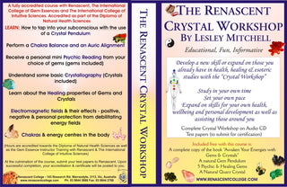 Crystal Healing Course Correspondence Workshop Gems Chakra Kinesiology Certified
