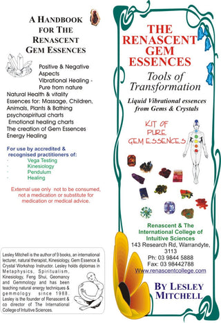Gem Essence Healing Practitioner Course Certificate Correspondence Study