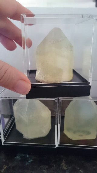 Quartz Crystal Gem Specimen Soap Bar (WS available) Gift Boxed + Stand