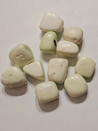 Citron Chrysoprase Tumbled Polished Gemstone Specimen