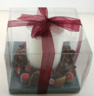 Clear Cube Gift Box Black White Display Stage Gemstone Crystal Packaging 80mm