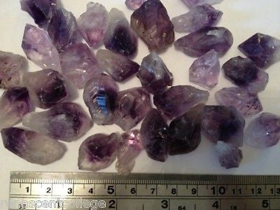 Amethyst Point Gemstone Crystals x 10