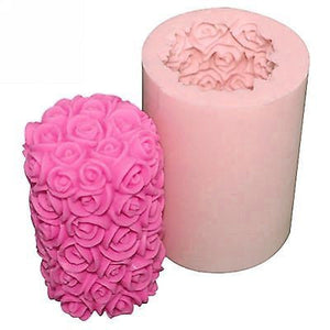 Rose Pillar Silicone Mould: Medium or Mini