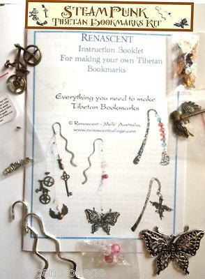 Steampunk + Butterfly Tibetan Bookmark DIY Kit
