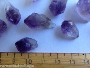Amethyst Point Gemstone Crystals x 10