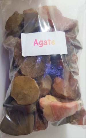 Agate Rough Gemstone Specimens 400-500gm