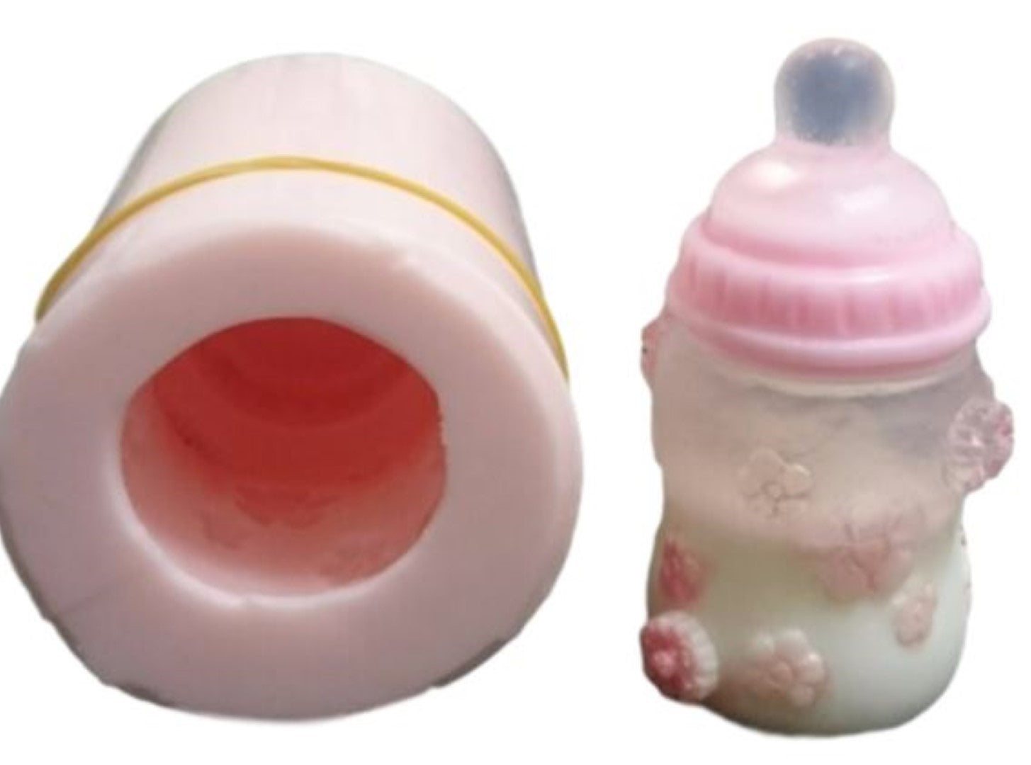 Baby Bottle Flowers Silicone Mould