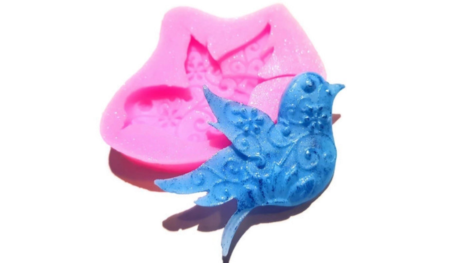 Bird Floral Silicone Mould