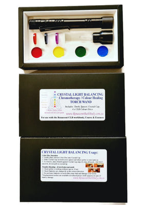 Crystal Light Balancing Torch Set, Colour Healing