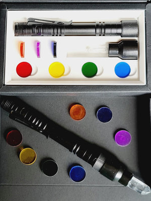Crystal Light Balancing Torch Set, Colour Healing