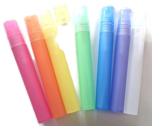 Perfume Spray Atomiser + Cap 8ml White Rainbow Chakra - set of 7