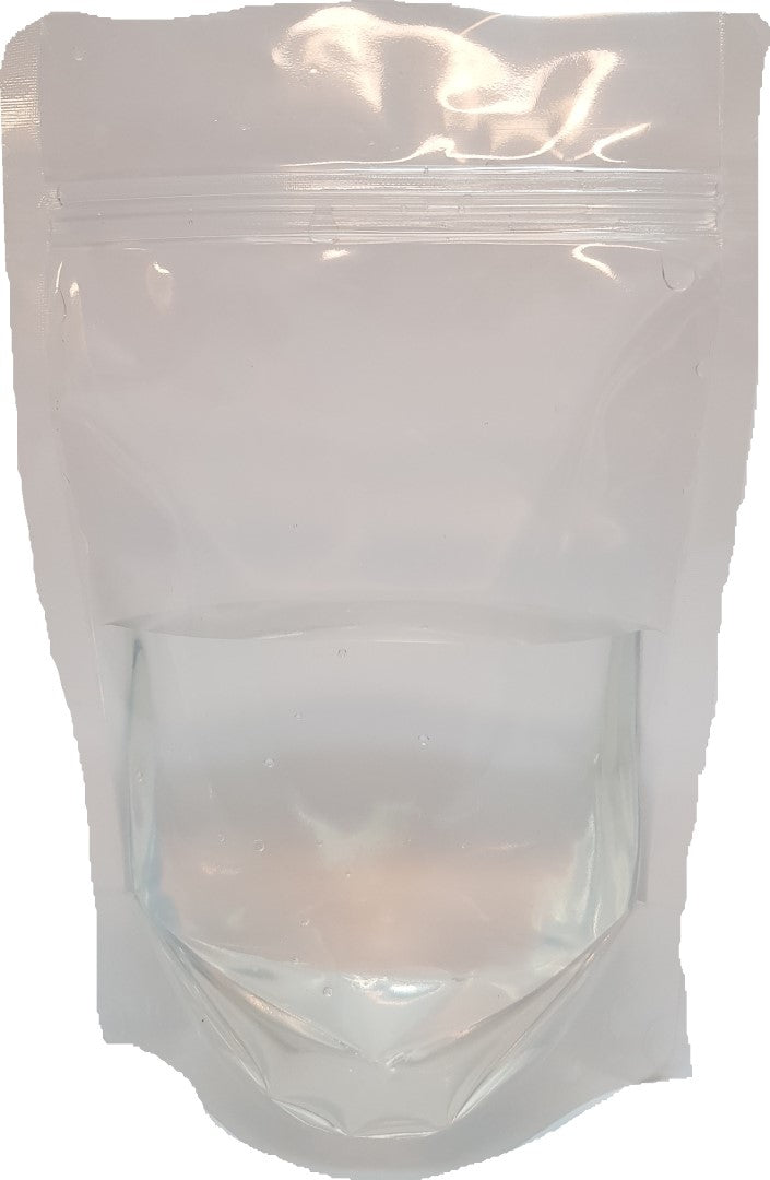 Clear Gusseted Stand Up Zip Lock Plastic Bags 1000gm-3kg (3.5L) (240x335#5)