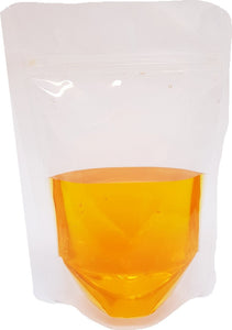 Clear Gusseted Stand Up Zip Lock Plastic Bags 70-200gm (200ml) (#1) 170x110