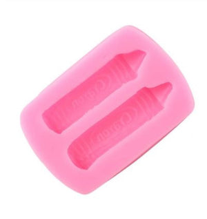 Crayons Mini (2 cavities) Silicone Soap Mould