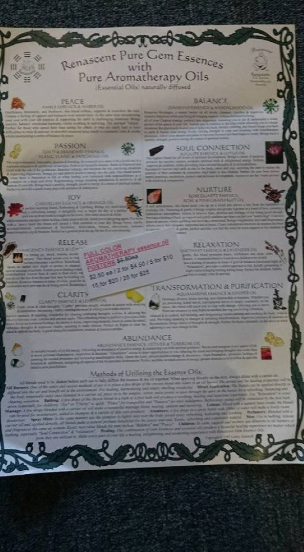 FREE: Essence Oil Poster FREEBIE