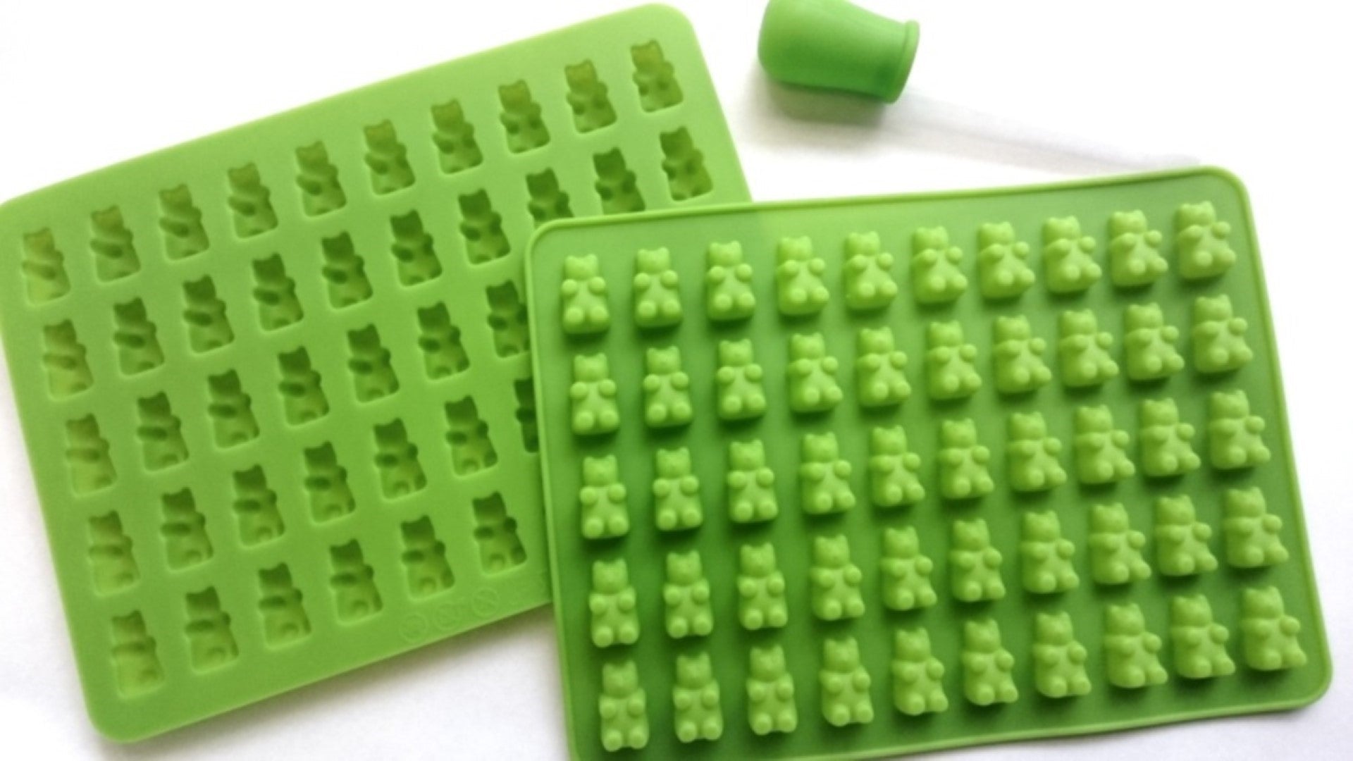 Gummy Jelly Bears (50 Cavities) Silicone Mould + Dropper