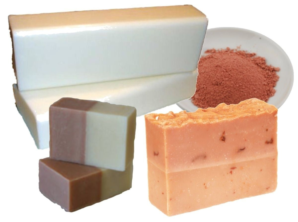 Pink Clay MP Goats Milk Soap Base DIY - BLEND YOURSELF 1kg