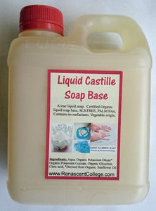 Castile Liquid Organic  CONCENTRATE Soap Base (SLS Free, Palm Free)