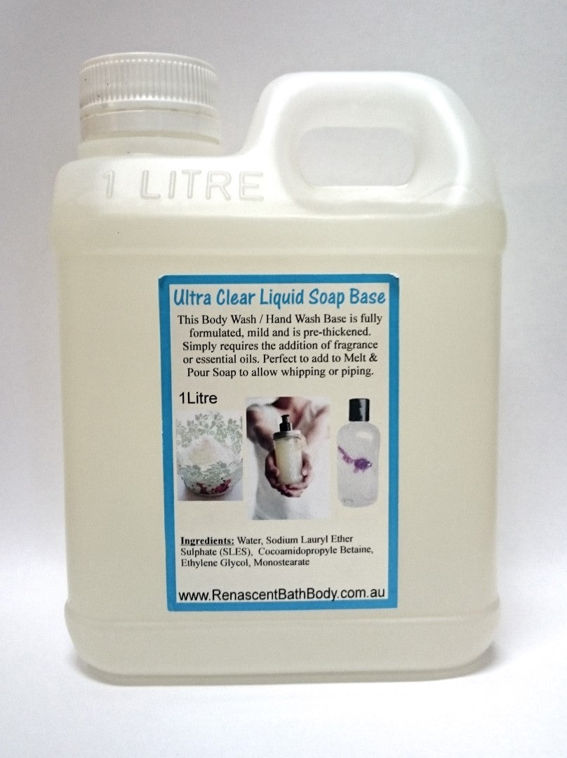 Liquid Ultra Clear Body Wash Soap Base, Palm Free