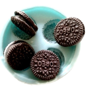 Chocolate Cookie Round Biscuit Mini (4 cavity) Silicone Mould