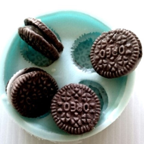 Chocolate Cookie Round Biscuit Mini (4 cavity) Silicone Mould