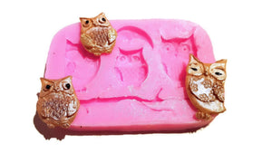 Owls Branches Silicone Mould