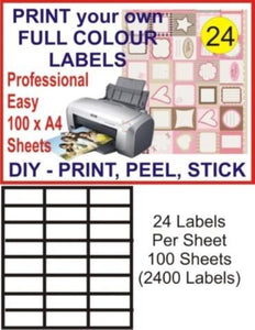 14 x 100 Address Mailing Label  Peel + Stick
