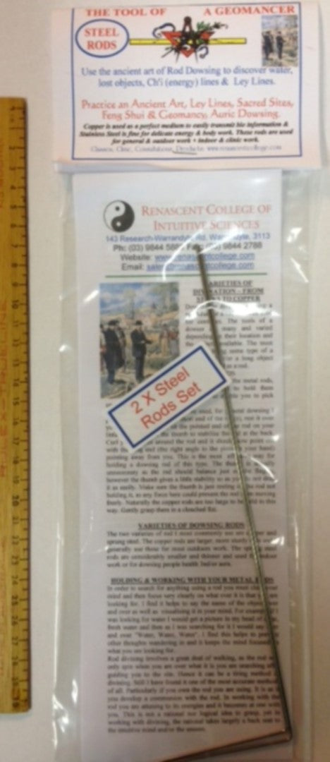 Copper / Steel Dowsing and Divining Rods, For Feng Shui Divination