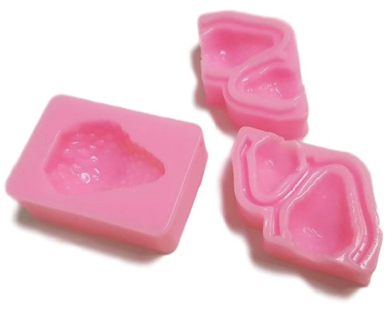 Strawberries Mini 3D Silicone Moulds x 2